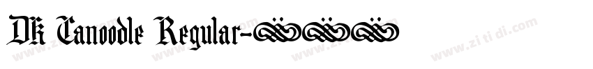 DK Canoodle Regular字体转换